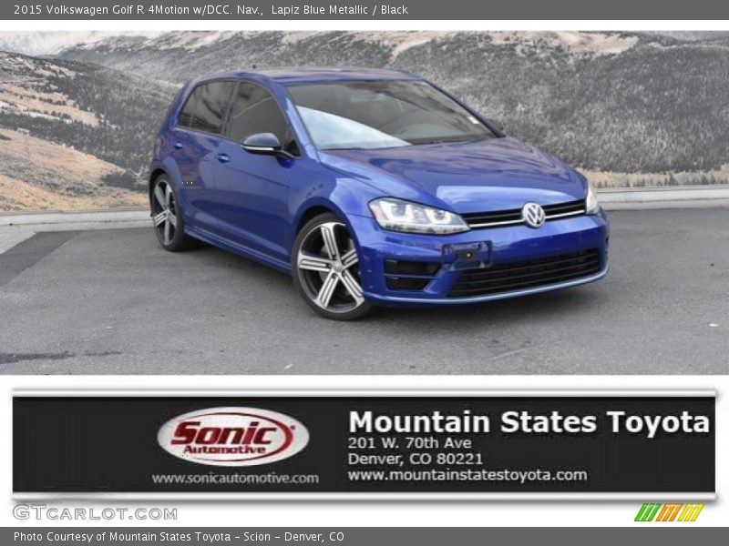 Lapiz Blue Metallic / Black 2015 Volkswagen Golf R 4Motion w/DCC. Nav.