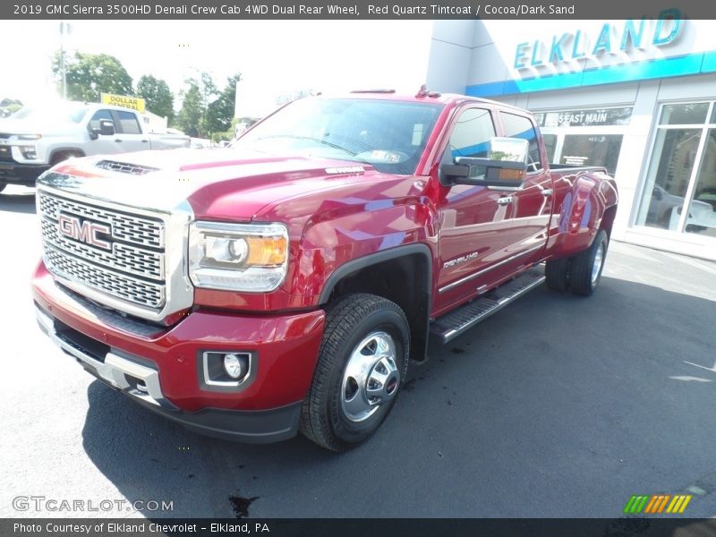 Red Quartz Tintcoat / Cocoa/Dark Sand 2019 GMC Sierra 3500HD Denali Crew Cab 4WD Dual Rear Wheel