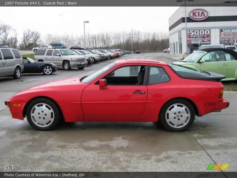 Guards Red / Black 1987 Porsche 944 S