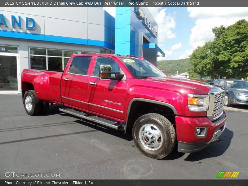 Front 3/4 View of 2019 Sierra 3500HD Denali Crew Cab 4WD Dual Rear Wheel