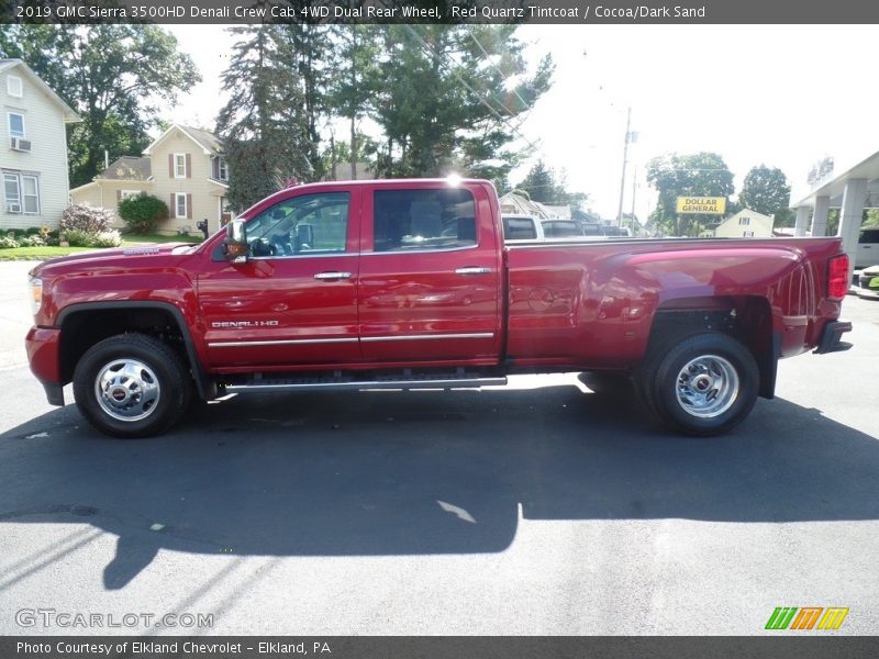 Red Quartz Tintcoat / Cocoa/Dark Sand 2019 GMC Sierra 3500HD Denali Crew Cab 4WD Dual Rear Wheel