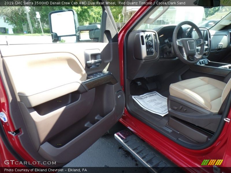 Red Quartz Tintcoat / Cocoa/Dark Sand 2019 GMC Sierra 3500HD Denali Crew Cab 4WD Dual Rear Wheel