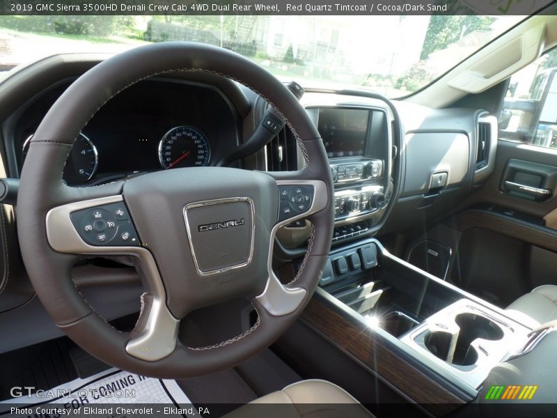 Red Quartz Tintcoat / Cocoa/Dark Sand 2019 GMC Sierra 3500HD Denali Crew Cab 4WD Dual Rear Wheel