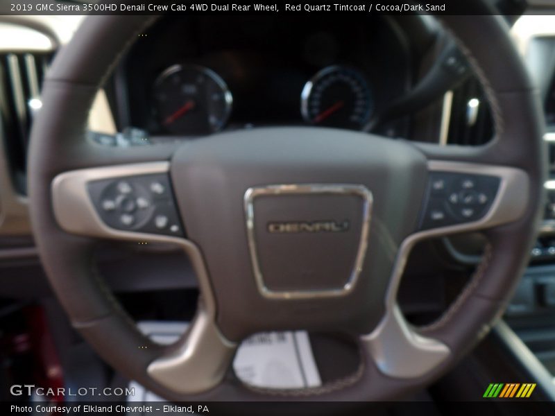 Red Quartz Tintcoat / Cocoa/Dark Sand 2019 GMC Sierra 3500HD Denali Crew Cab 4WD Dual Rear Wheel