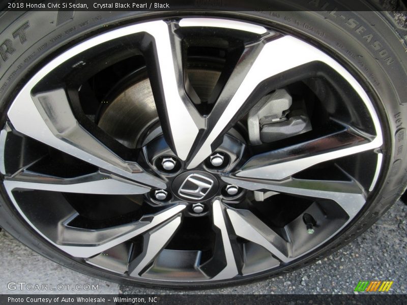 Crystal Black Pearl / Black 2018 Honda Civic Si Sedan
