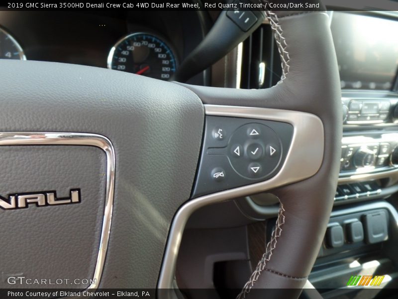 Red Quartz Tintcoat / Cocoa/Dark Sand 2019 GMC Sierra 3500HD Denali Crew Cab 4WD Dual Rear Wheel