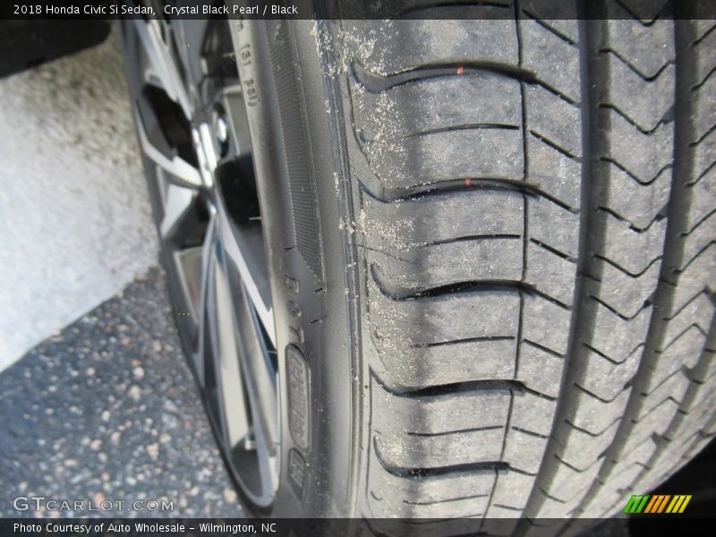 Crystal Black Pearl / Black 2018 Honda Civic Si Sedan