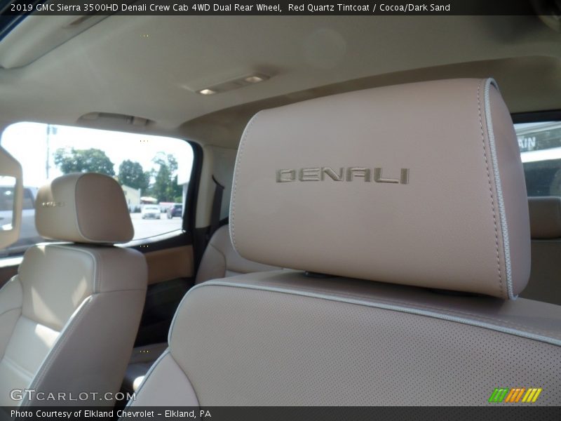Red Quartz Tintcoat / Cocoa/Dark Sand 2019 GMC Sierra 3500HD Denali Crew Cab 4WD Dual Rear Wheel