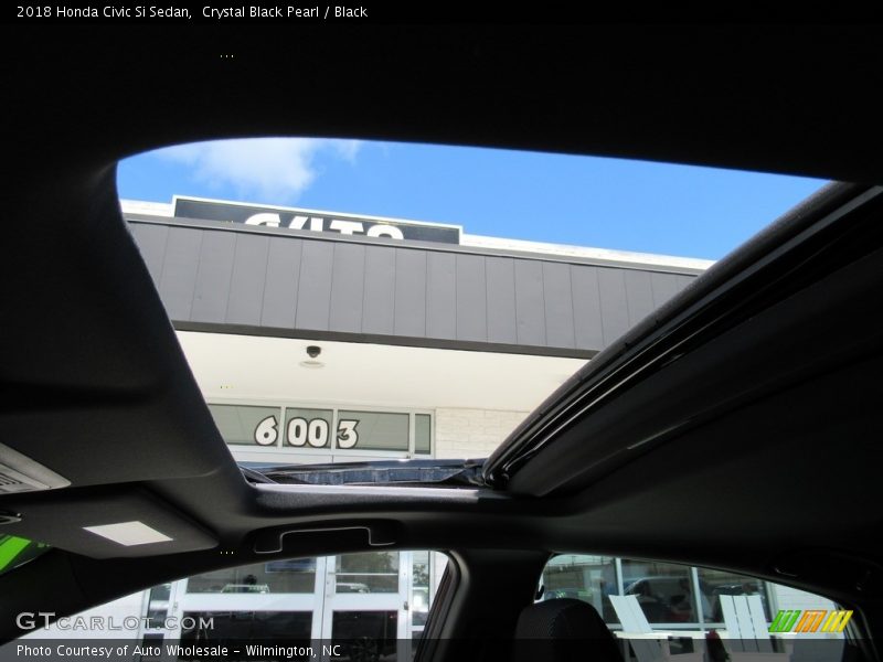 Crystal Black Pearl / Black 2018 Honda Civic Si Sedan