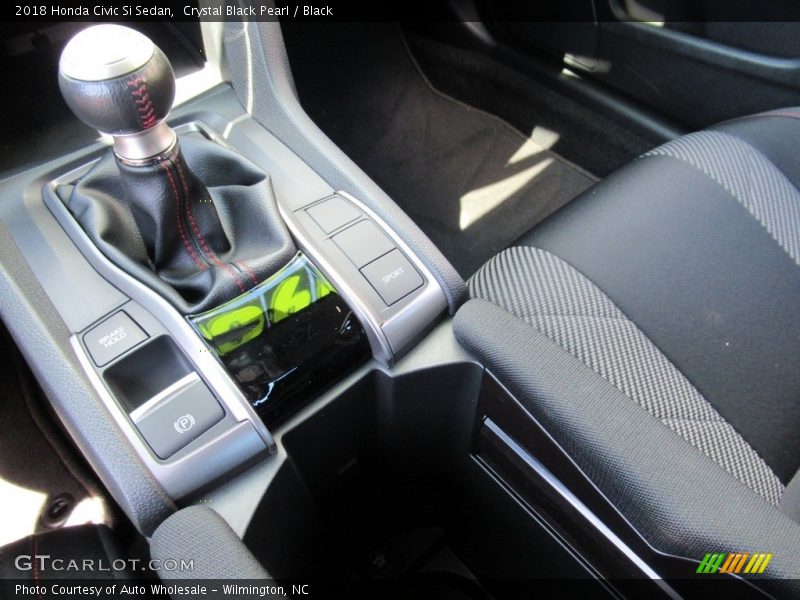 Crystal Black Pearl / Black 2018 Honda Civic Si Sedan