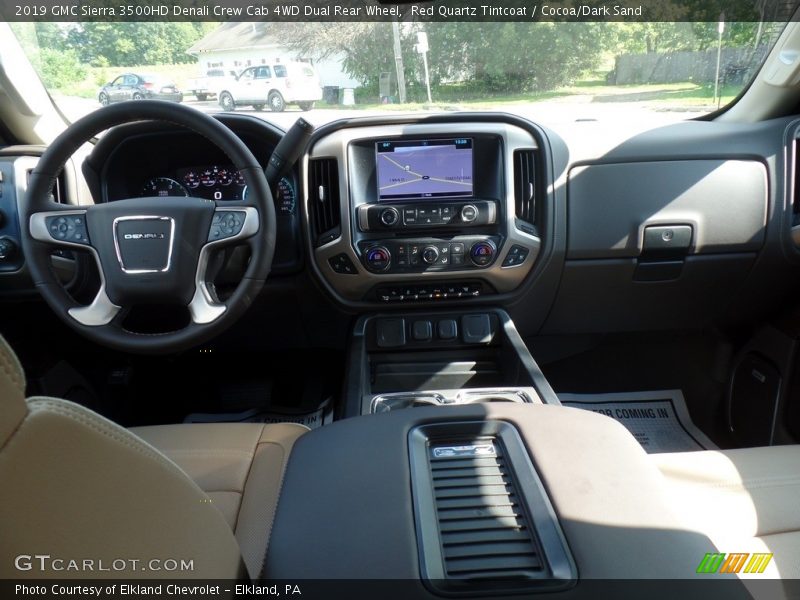 Red Quartz Tintcoat / Cocoa/Dark Sand 2019 GMC Sierra 3500HD Denali Crew Cab 4WD Dual Rear Wheel