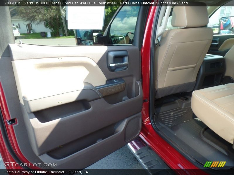 Red Quartz Tintcoat / Cocoa/Dark Sand 2019 GMC Sierra 3500HD Denali Crew Cab 4WD Dual Rear Wheel