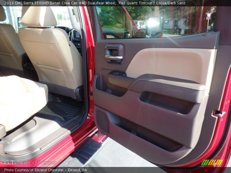 Red Quartz Tintcoat / Cocoa/Dark Sand 2019 GMC Sierra 3500HD Denali Crew Cab 4WD Dual Rear Wheel