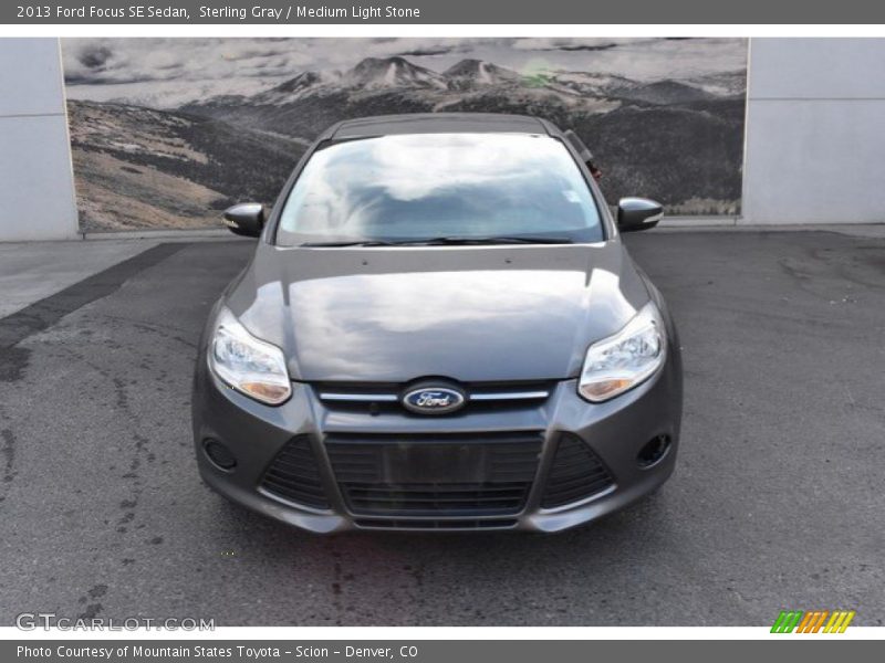 Sterling Gray / Medium Light Stone 2013 Ford Focus SE Sedan
