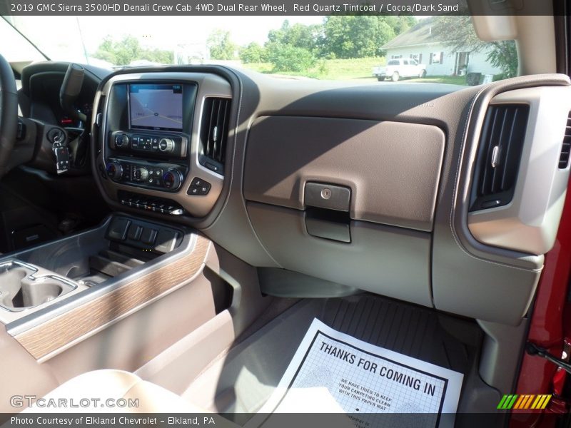 Red Quartz Tintcoat / Cocoa/Dark Sand 2019 GMC Sierra 3500HD Denali Crew Cab 4WD Dual Rear Wheel