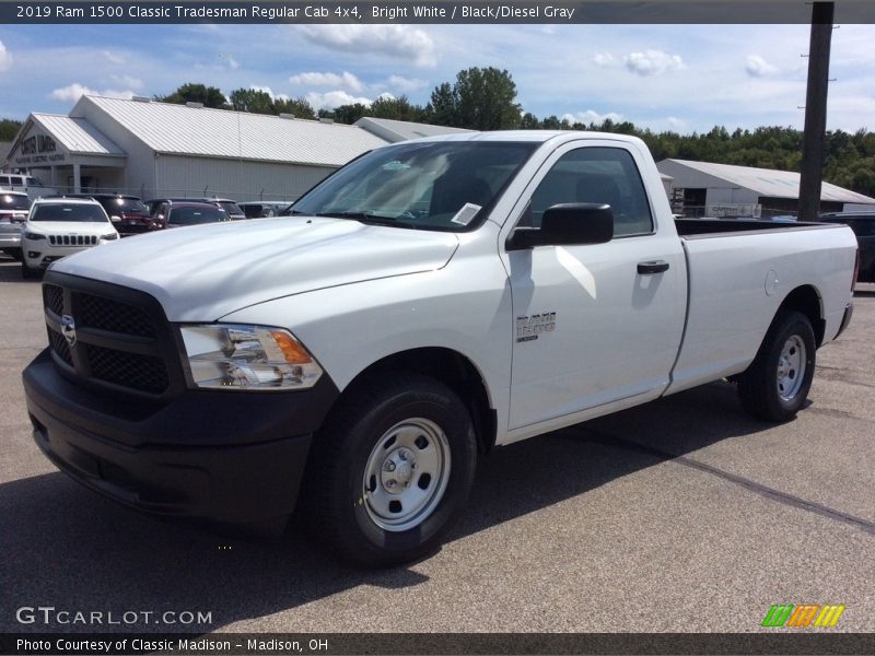 Bright White / Black/Diesel Gray 2019 Ram 1500 Classic Tradesman Regular Cab 4x4