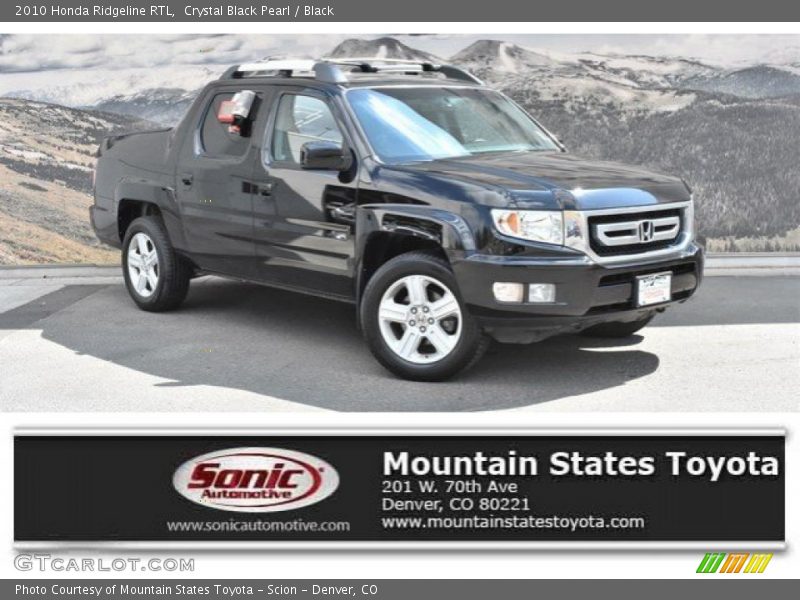 Crystal Black Pearl / Black 2010 Honda Ridgeline RTL