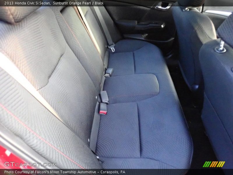 Sunburst Orange Pearl / Black 2013 Honda Civic Si Sedan