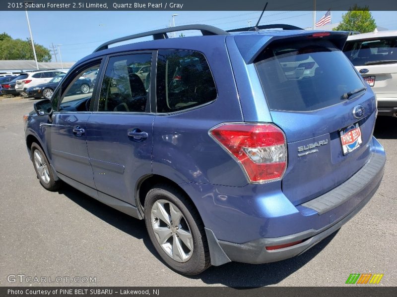 Quartz Blue Pearl / Gray 2015 Subaru Forester 2.5i Limited