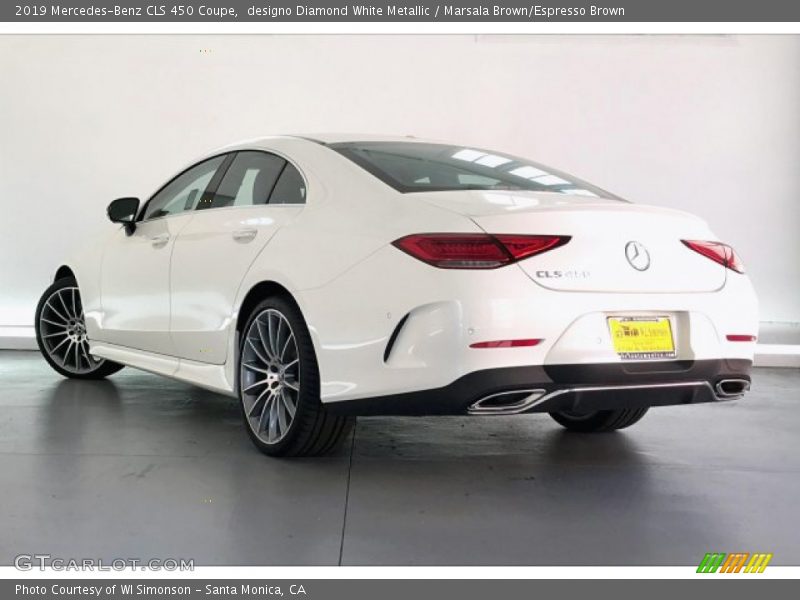 designo Diamond White Metallic / Marsala Brown/Espresso Brown 2019 Mercedes-Benz CLS 450 Coupe