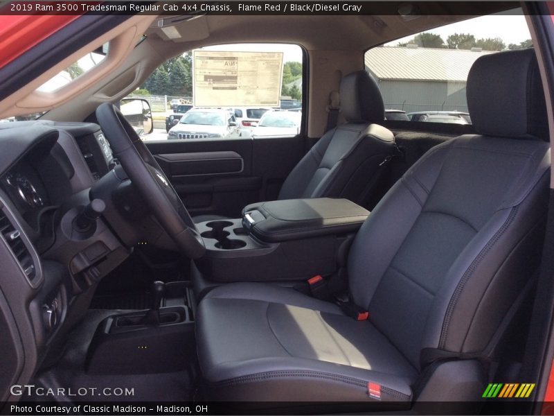 Flame Red / Black/Diesel Gray 2019 Ram 3500 Tradesman Regular Cab 4x4 Chassis