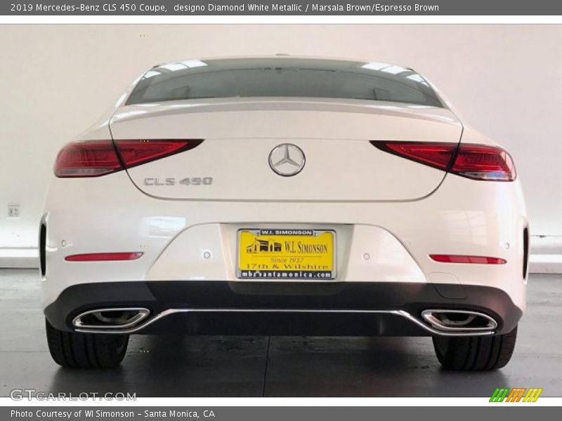 designo Diamond White Metallic / Marsala Brown/Espresso Brown 2019 Mercedes-Benz CLS 450 Coupe