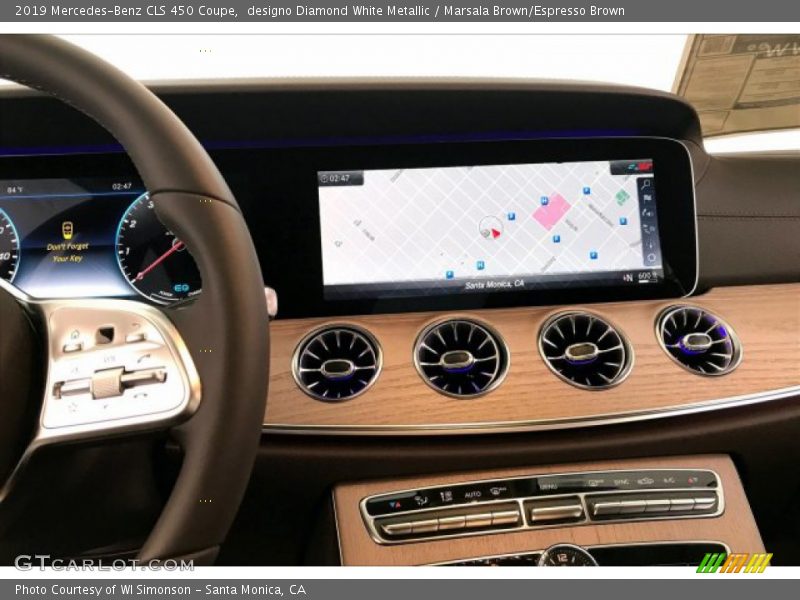 designo Diamond White Metallic / Marsala Brown/Espresso Brown 2019 Mercedes-Benz CLS 450 Coupe