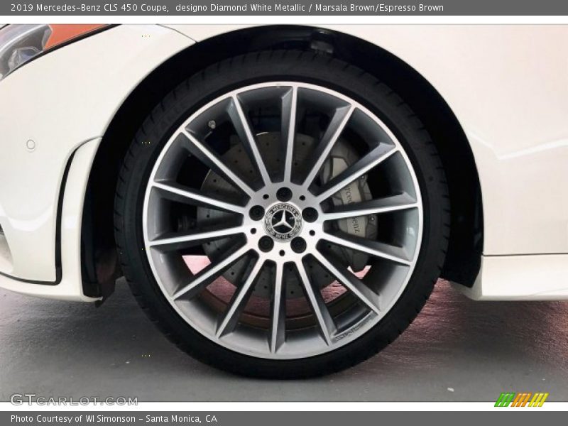 designo Diamond White Metallic / Marsala Brown/Espresso Brown 2019 Mercedes-Benz CLS 450 Coupe