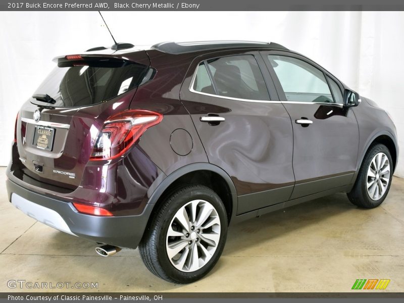 Black Cherry Metallic / Ebony 2017 Buick Encore Preferred AWD