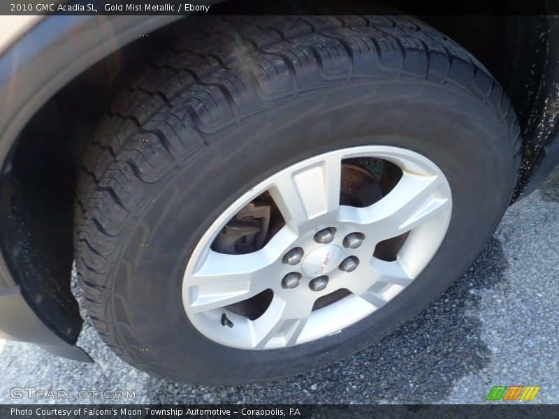 Gold Mist Metallic / Ebony 2010 GMC Acadia SL