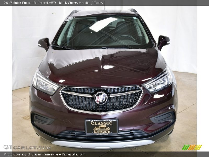 Black Cherry Metallic / Ebony 2017 Buick Encore Preferred AWD