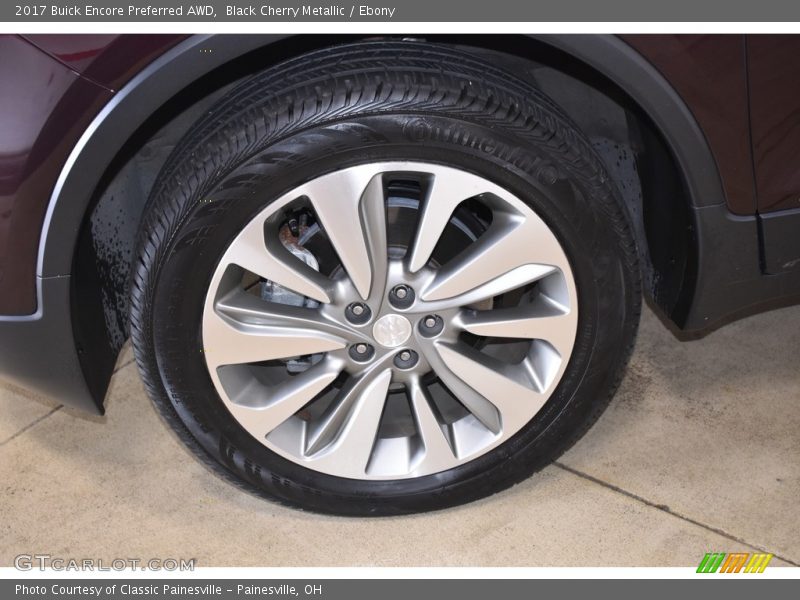 Black Cherry Metallic / Ebony 2017 Buick Encore Preferred AWD