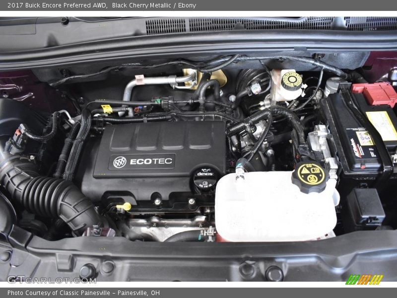Black Cherry Metallic / Ebony 2017 Buick Encore Preferred AWD