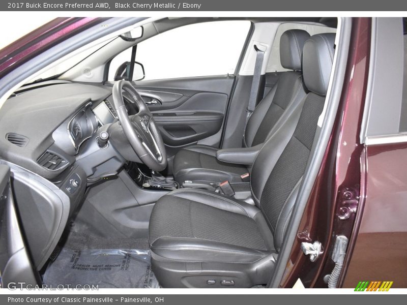 Black Cherry Metallic / Ebony 2017 Buick Encore Preferred AWD