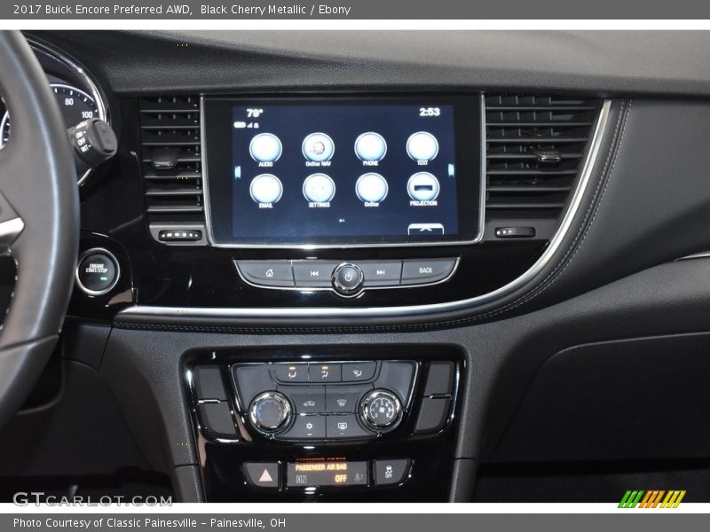 Black Cherry Metallic / Ebony 2017 Buick Encore Preferred AWD