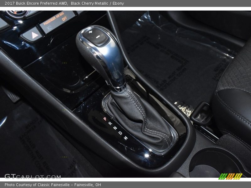 Black Cherry Metallic / Ebony 2017 Buick Encore Preferred AWD