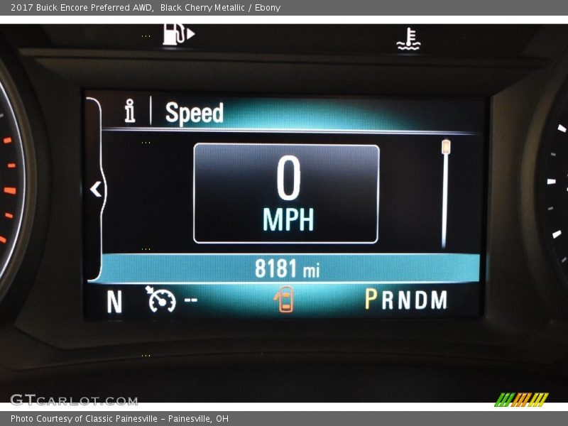 Black Cherry Metallic / Ebony 2017 Buick Encore Preferred AWD