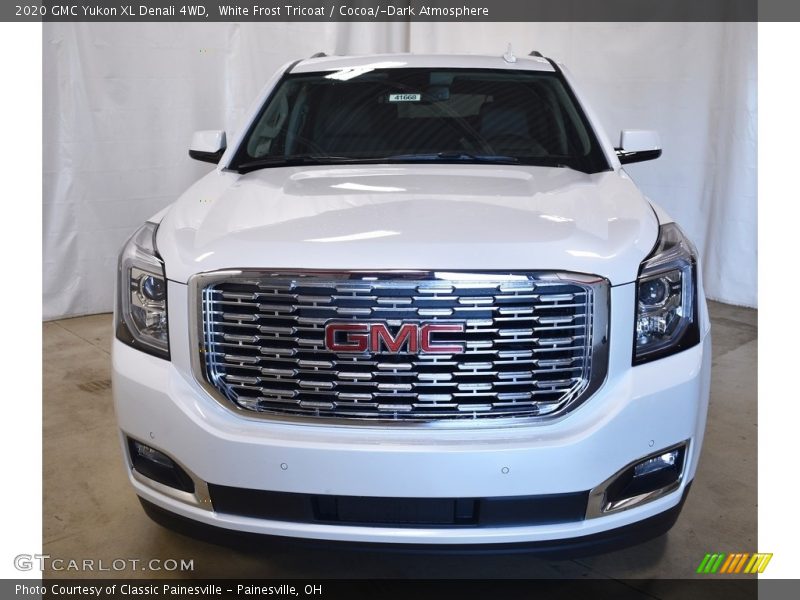 White Frost Tricoat / Cocoa/­Dark Atmosphere 2020 GMC Yukon XL Denali 4WD