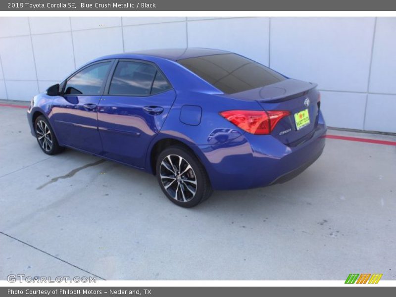 Blue Crush Metallic / Black 2018 Toyota Corolla SE