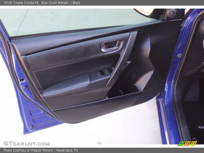Blue Crush Metallic / Black 2018 Toyota Corolla SE