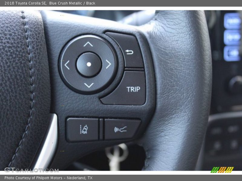 Blue Crush Metallic / Black 2018 Toyota Corolla SE