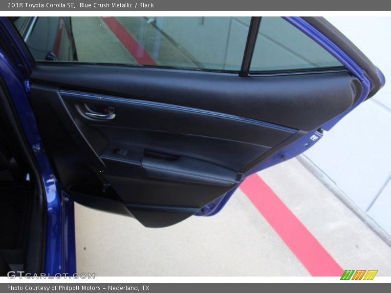 Blue Crush Metallic / Black 2018 Toyota Corolla SE