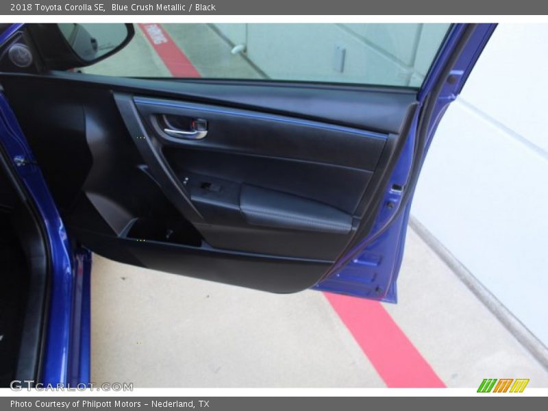 Blue Crush Metallic / Black 2018 Toyota Corolla SE