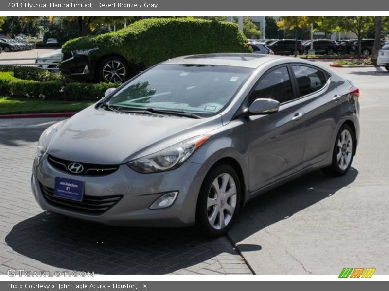 Desert Bronze / Gray 2013 Hyundai Elantra Limited