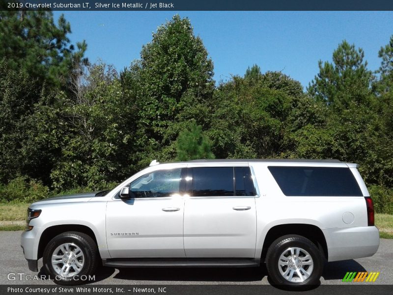 Silver Ice Metallic / Jet Black 2019 Chevrolet Suburban LT