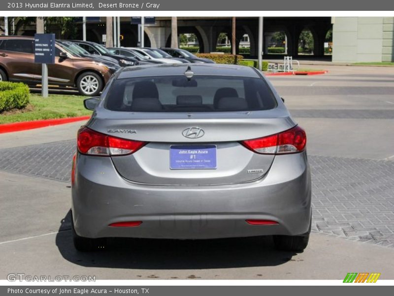 Desert Bronze / Gray 2013 Hyundai Elantra Limited