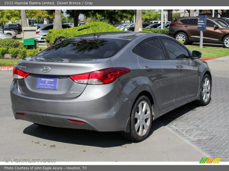 Desert Bronze / Gray 2013 Hyundai Elantra Limited