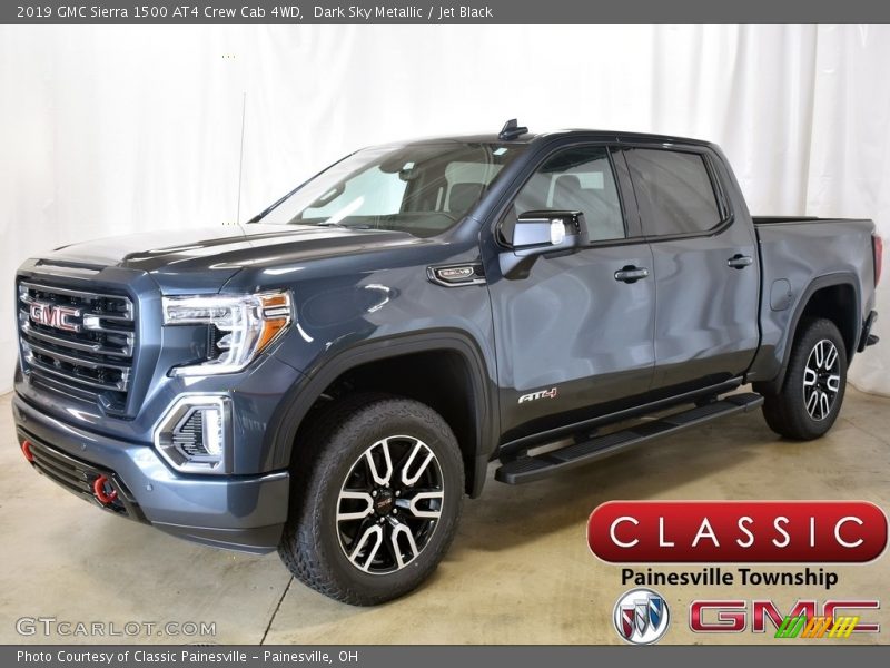 Dark Sky Metallic / Jet Black 2019 GMC Sierra 1500 AT4 Crew Cab 4WD