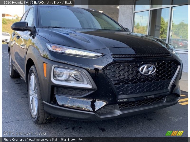 Ultra Black / Black 2020 Hyundai Kona SEL AWD