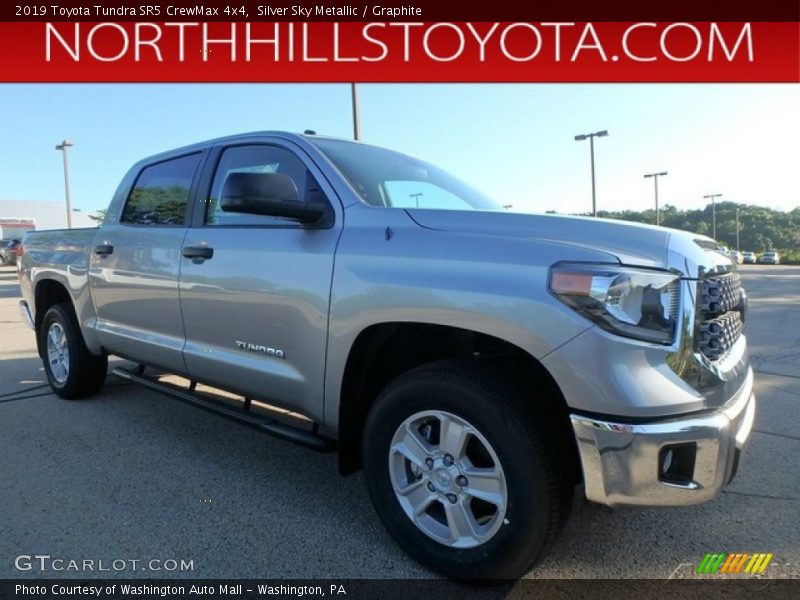 Silver Sky Metallic / Graphite 2019 Toyota Tundra SR5 CrewMax 4x4